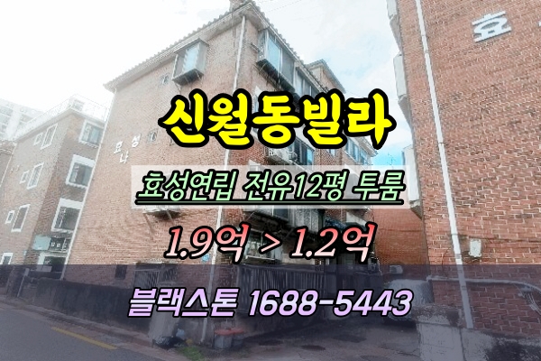 신월동빌라 경매 1억대 효성빌라 재개발투자
