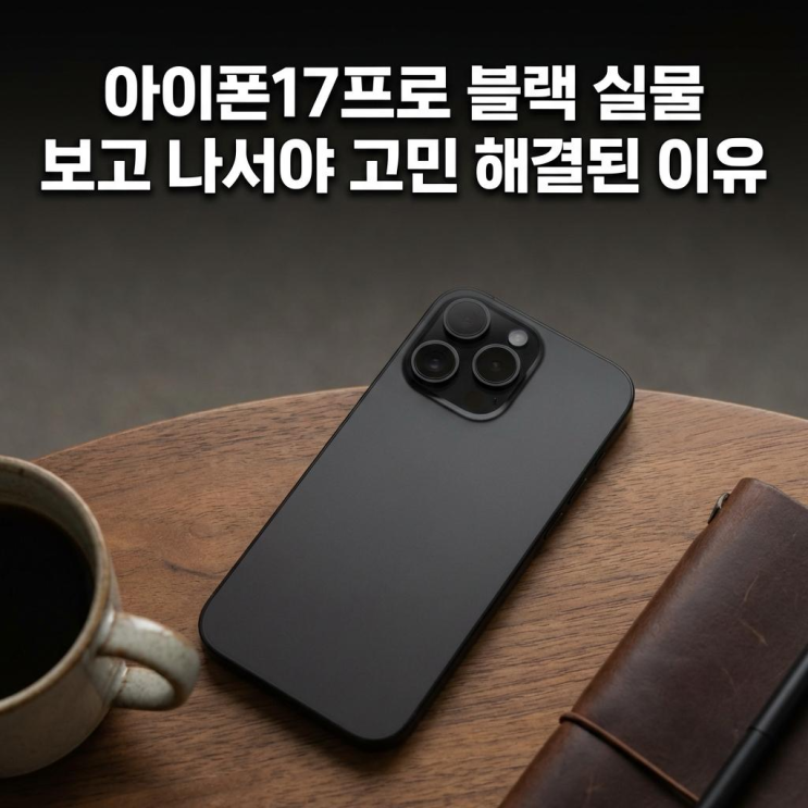  아이폰17프로 블랙 최신 스마트폰 구매 전  생각해볼 부분