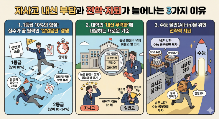  내신 5등급제의 역설: 왜 자사고 학생들은 여전히 학교를 떠나는가?
