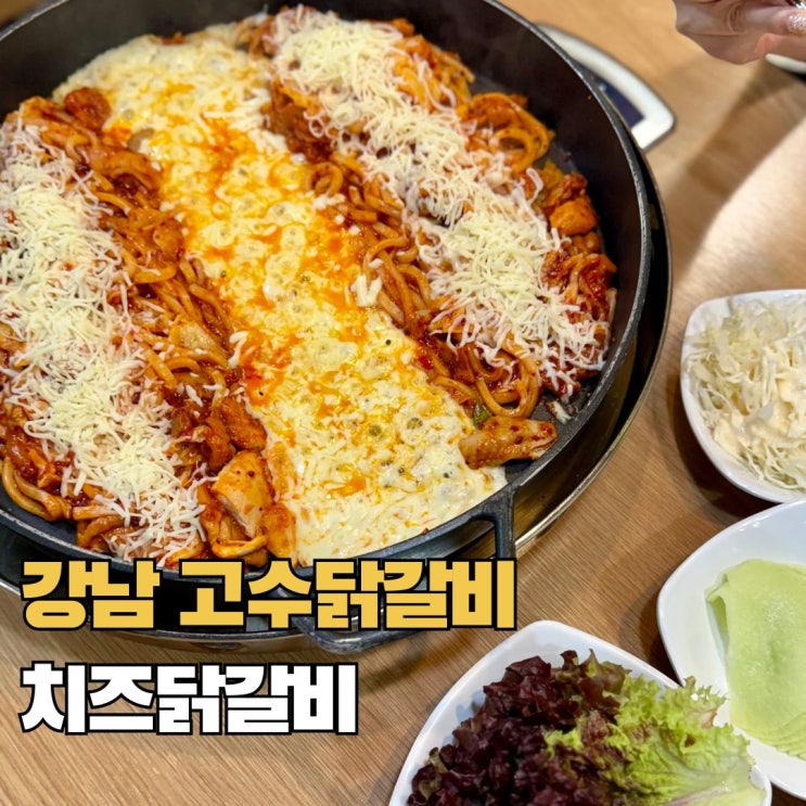  강남역 가성비 맛집 고수닭갈비 회식장소 추천 치즈닭갈비