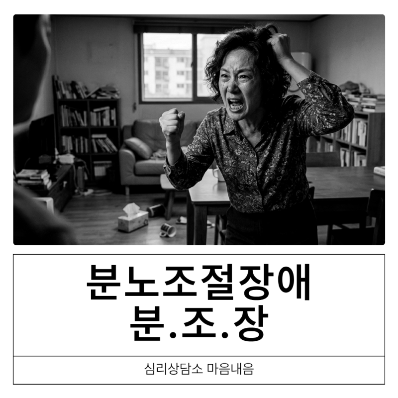 분노조절장애 분조장 뜻 테스트 증상 원인 치료