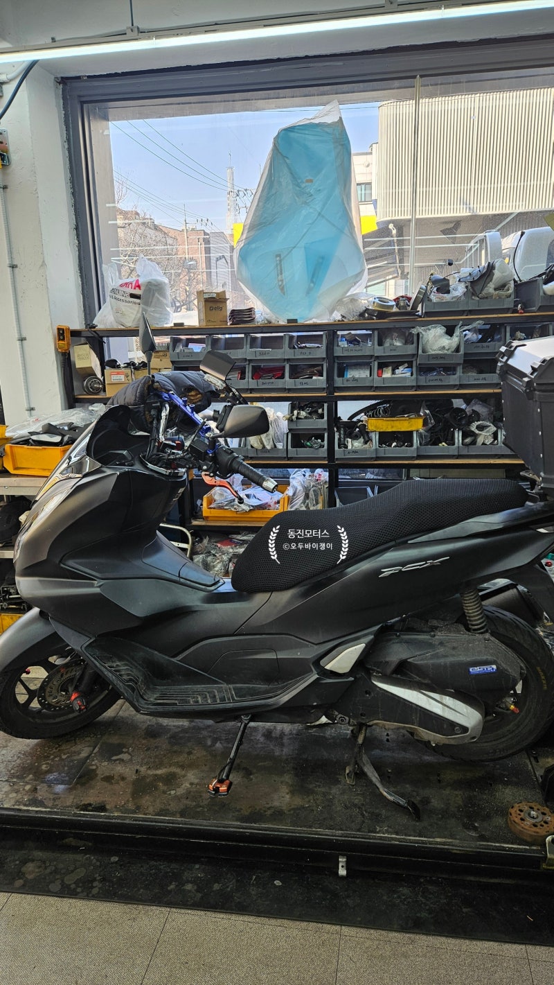 혼다 PCX ECU교환,스로틀바디청소