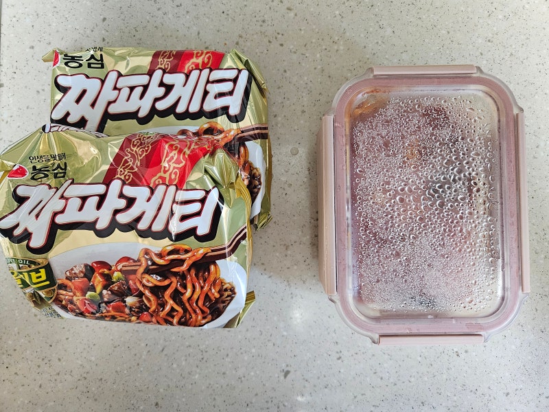 엽떡 짜파게티 레시피, 짜파게티 2봉지로 남은 엽떡 활용하기