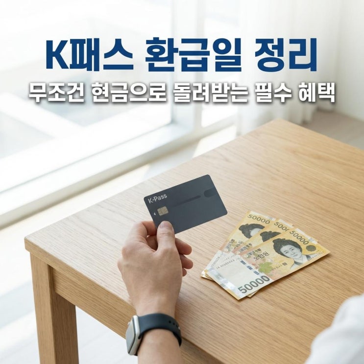  K패스 환급일 정리 매월 대중교통비 30% 무조건 현금으로 돌려받는 필수 혜택