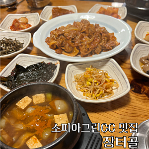 소피아그린CC 근처 맛집 장터골, 골프 라운딩 후 백반 제대로 먹고 온 후기