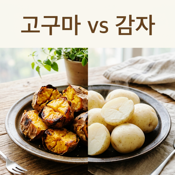  고구마 vs 감자 뭐가 더 살 안 찔까? 다이어트 중이라면 꼭 보세요!