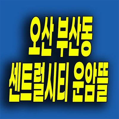  오산 부산동 10년전세 아파트 센트럴시티 운암뜰 민간임대 분양가