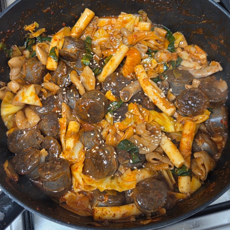 집에서 순대곱창볶음 해먹기 (류수영 레시피 참고)
