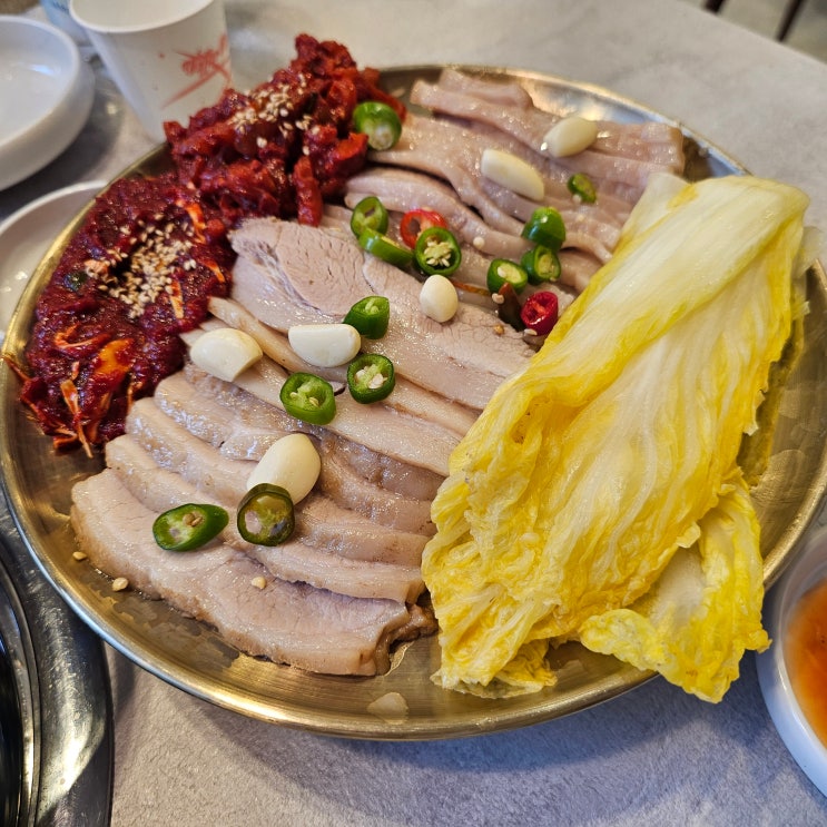  [당산 맛집] 가브리살보쌈+칼국수에 알곤이볶음 《손정보쌈》