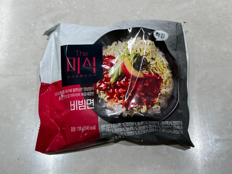  하림 더 미식 비빔면 골뱅이 후기