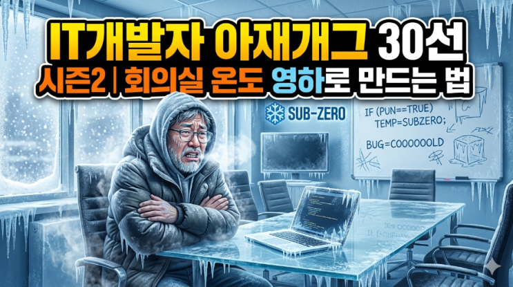  IT개발자 아재개그 30선 시즌2 | 회의실 온도 영하로 만드는 법