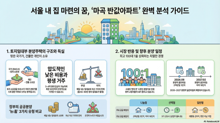  마곡 반값아파트 4억대 분양정보 대해부 - 장단점부터 청약 결과까지