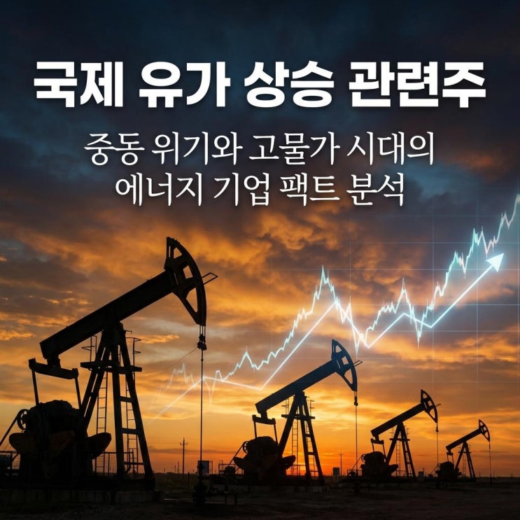  국제 유가 상승 관련주 중동 위기와 고물가 시대의 에너지 기업 팩트 분석
