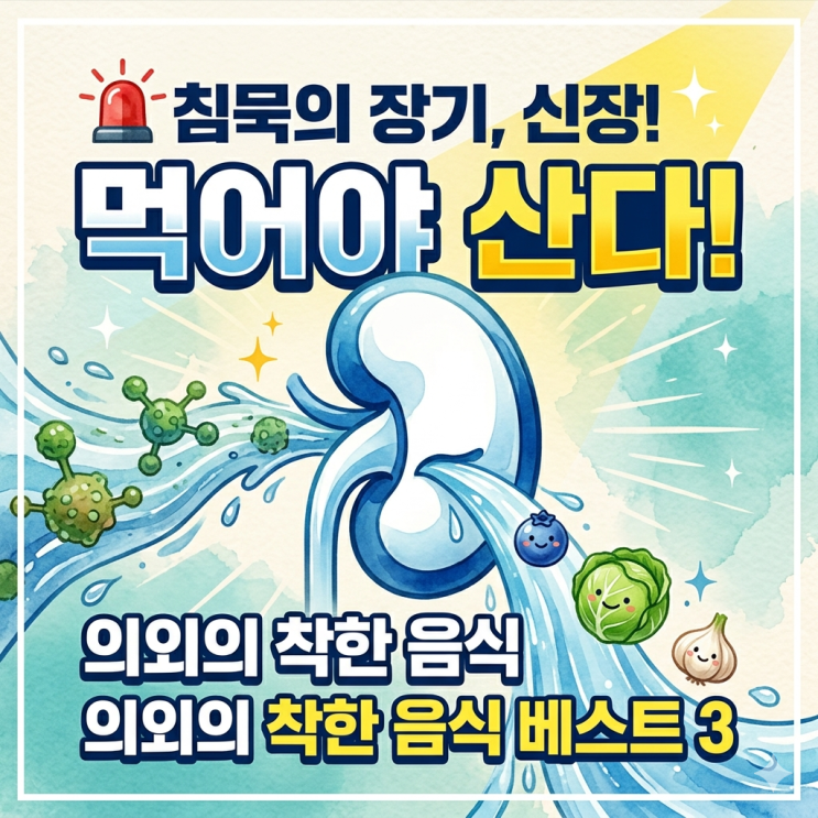  침묵의 장기 신장, 이것만 먹어도 90%는 성공입니다!
