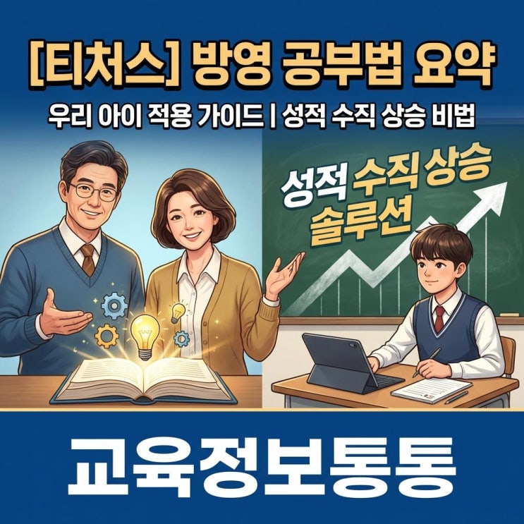  채널A 티쳐스 방영 공부법 요약: 입시 고민 해결과 성적 수직 상승 솔루션 우리 아이 적용하기