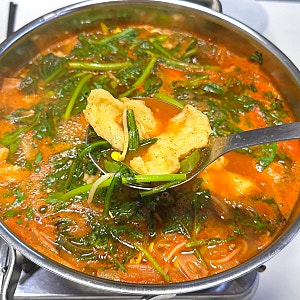 매운탕 수제비 반죽만들기 레시피 얼큰 도다리 서더리매운탕 끓이는법