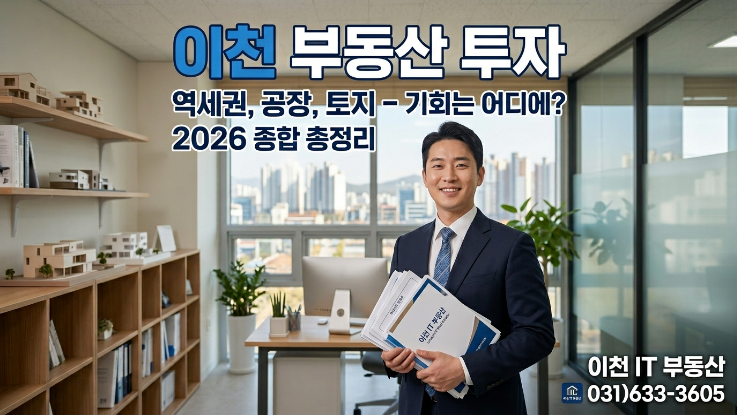  2026 이천 부동산 투자 어디가 답일까? | 역세권 vs 공장 vs 토지 비교 분석