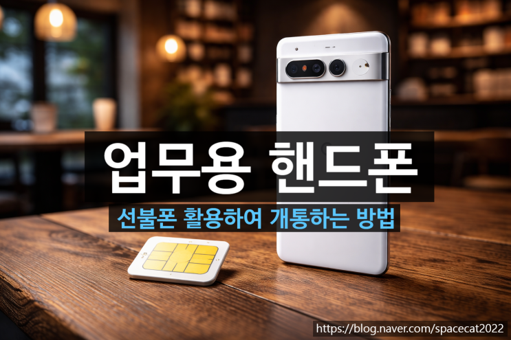  업무용 핸드폰 선불폰 활용하여 개통하는 방법