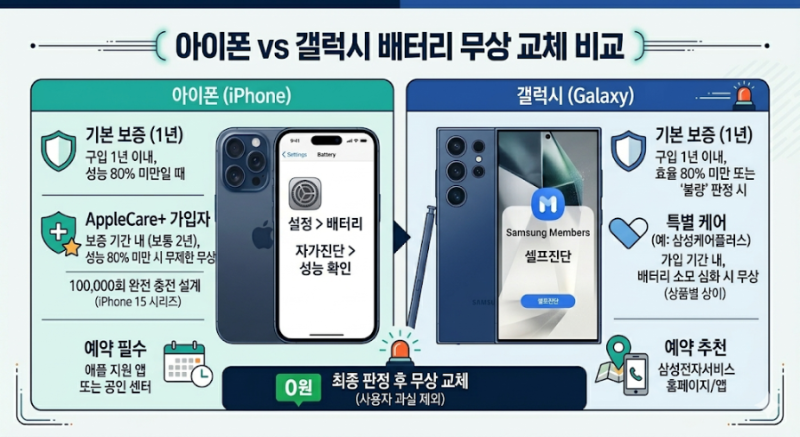 내핸드폰 핸드폰베터리 80%미만시 무상교체방법