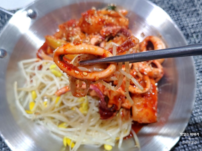매운 오징어볶음 매콤 냉동 오징어볶음 양념 콩나물 레시피