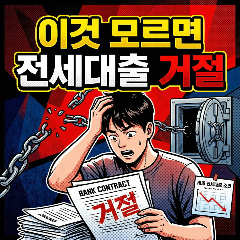 허그 전세대출 조건 5가지, 하나라도 안 맞으면 거절돼요
