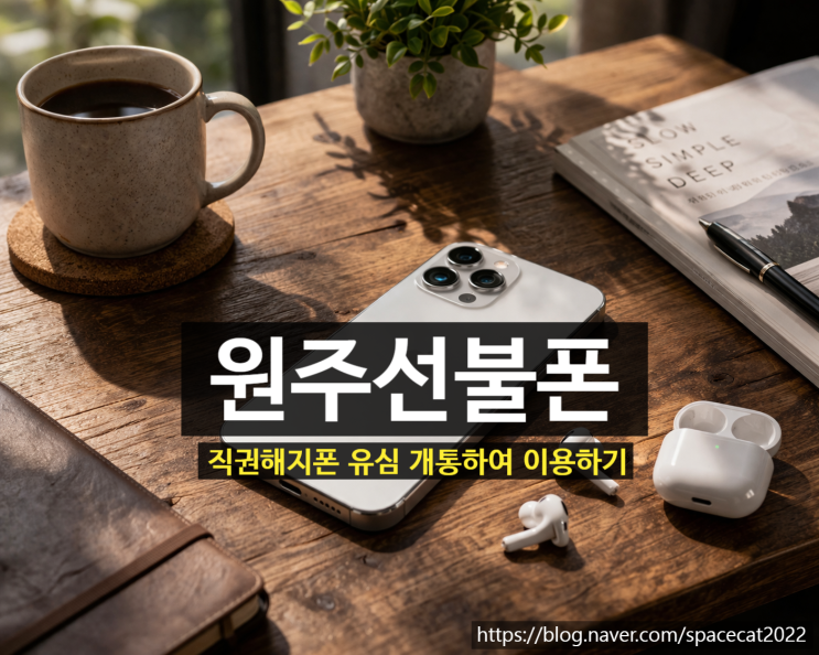 원주선불폰 직권해지폰 유심 개통하여 이용하기