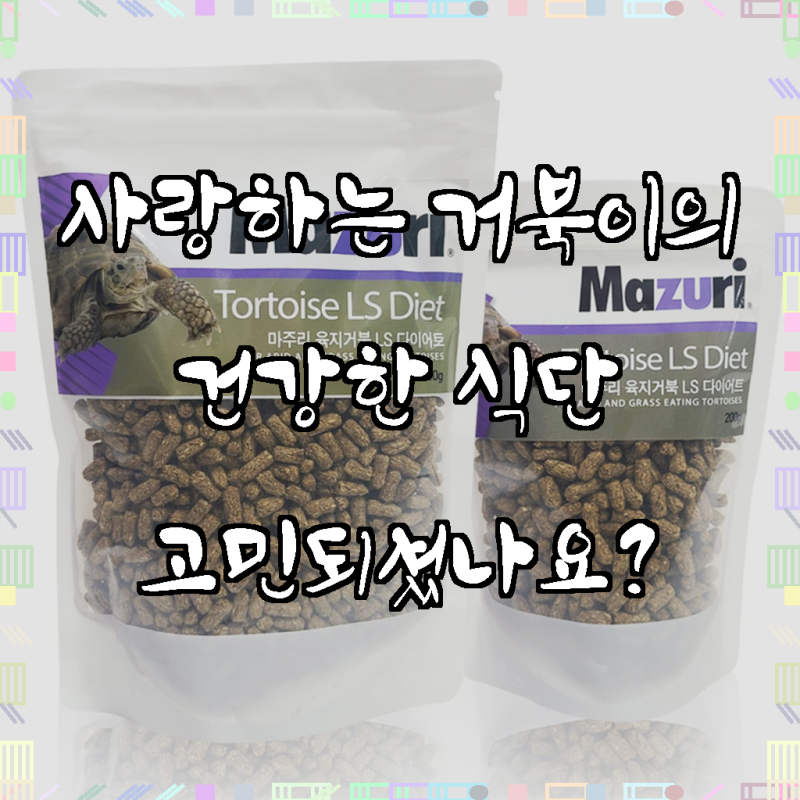 마주리 육지거북 오리지널 마약사료, 옵션 선택으로 똑똑한 선택!