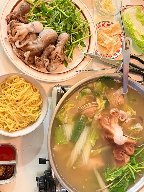  서귀포맛집 럭키상회 신메뉴 활쭈꾸미 샤브샤브 솔직후기 올레시장횟집