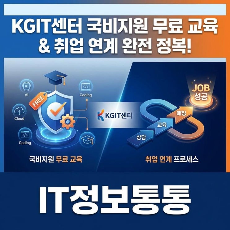  KGIT센터 국비지원 무료 교육 종류와 취업 연계 프로세스 총정리