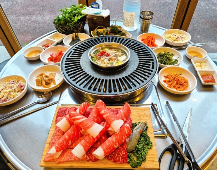  [ 전주 맛집 ] 한울정육식당 # 송천동 야장 분위기 좋은 한우 정육식당 소고기 삼겹살 맛집 추천