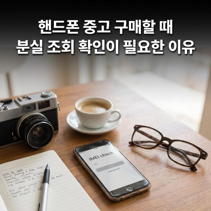  핸드폰 중고 구매할 때 분실 조회 확인이 필요한 이유