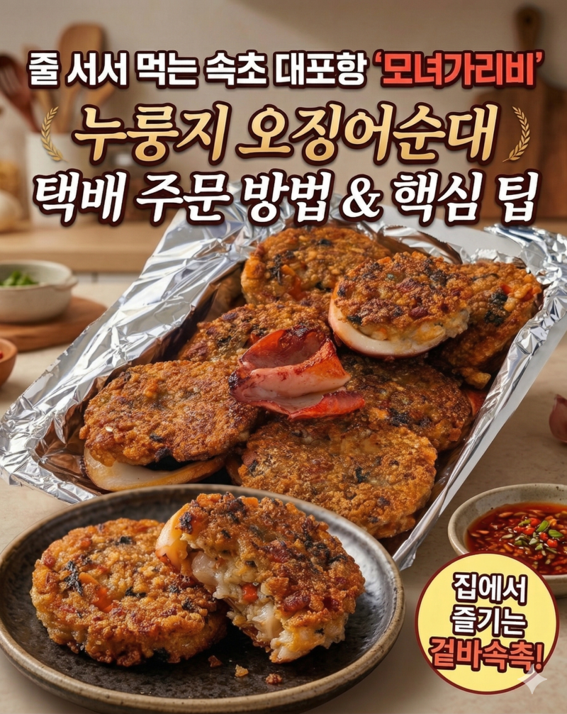 모녀가리비 택배 주문 방법! 속초 누룽지 오징어순대 가격