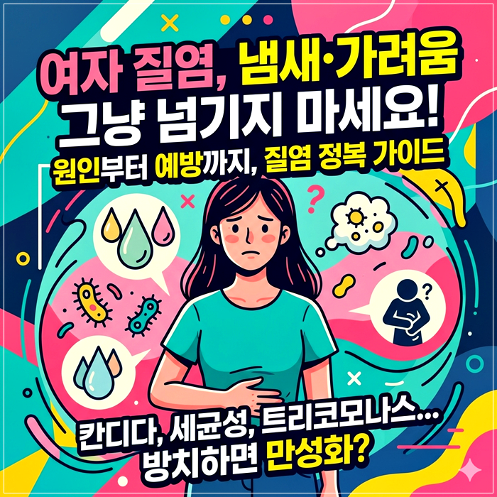 여자 질염 증상 냄새 가려움 원인과 해결방법 총정리