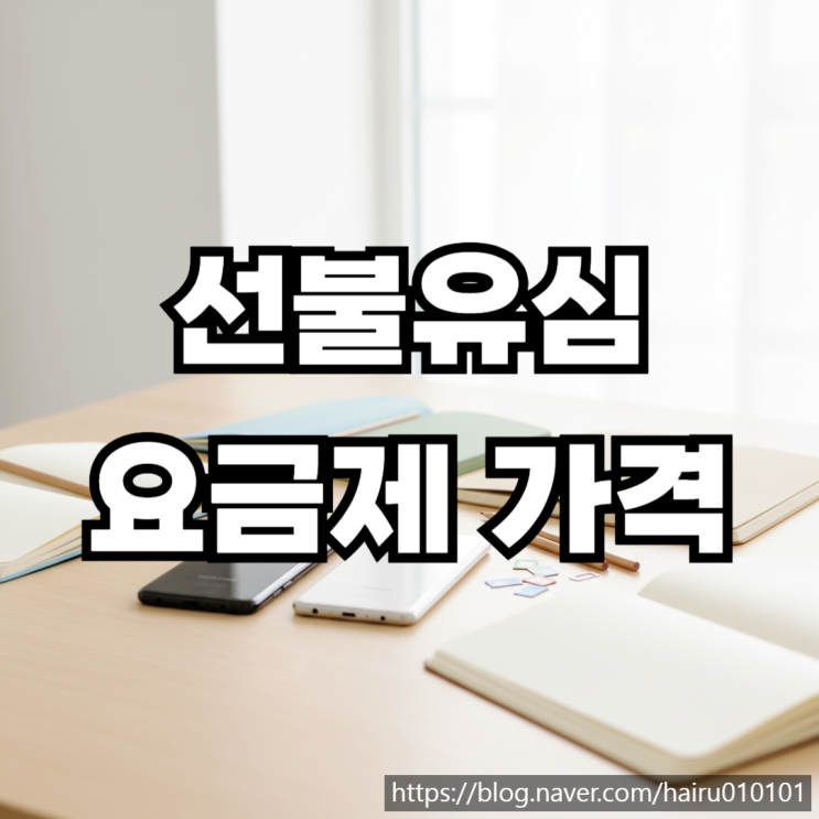  선불유심 요금제 가격과 온라인 개통하는 절차 안내