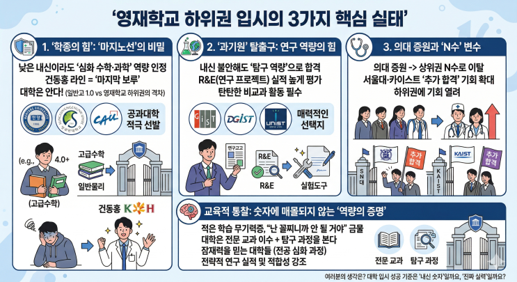  영재학교 하위권의 반란: '중경외시'는 과연 추락의 끝인가?