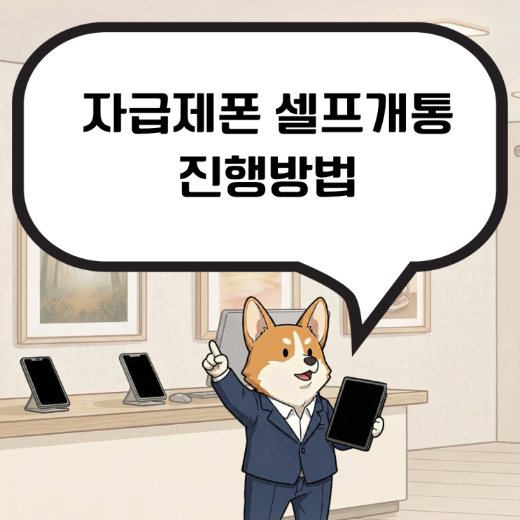  자급제폰 셀프개통, 약정 없이 저가 요금제 사용하기