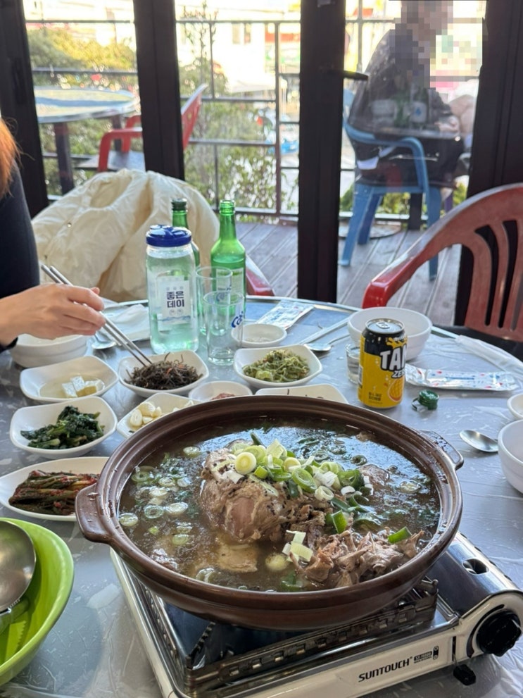  부산 대신동꽃마을 야장테라스석 오리백숙&오리불고기맛집 양지집