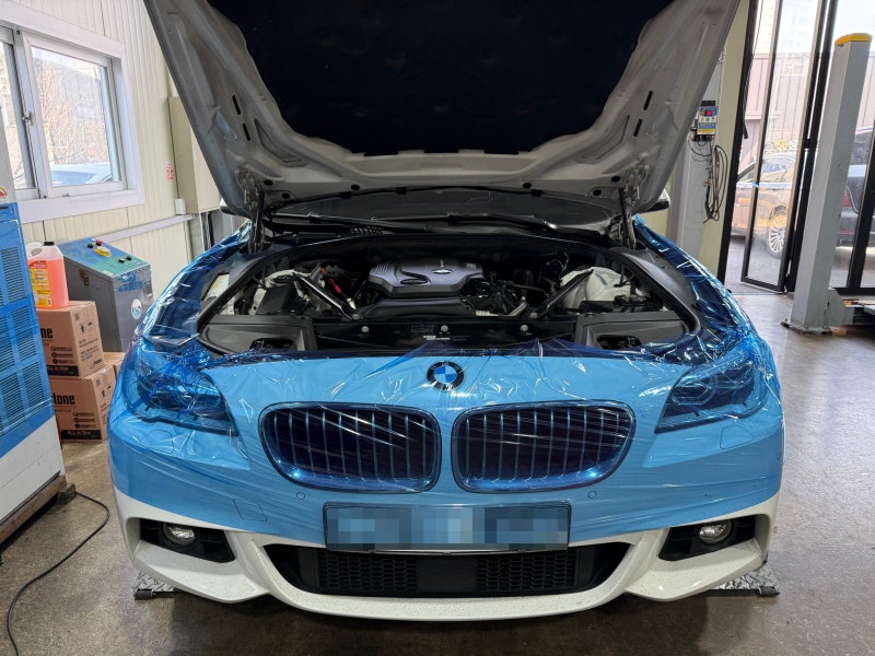 BMW 520d 엔진경고등 및 구동장치이상 경고등 점등, EGR 밸브 결함 및 위치제어 이상으로 EGR 밸....