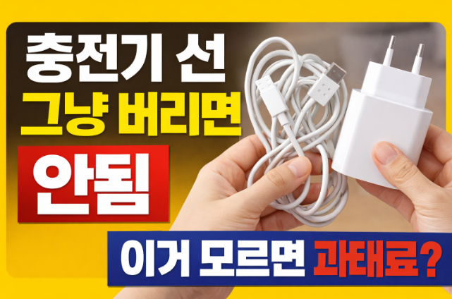 충전기 선 버리는법｜전자제품 케이블 올바른 폐기 방법