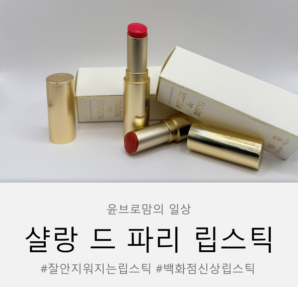 백화점 신상 립스틱 추천 | 샬랑 드 파리 오뜨 쥬얼 샤인 립스틱 후기