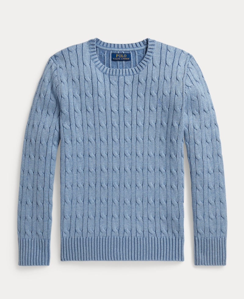 [공홈정품] 폴로 랄프로렌 보이즈 여성 케이블 꽈배기 니트 코튼 긴팔 스웨터 Cable-Knit Cotton Sw....