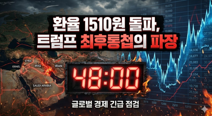  "48시간 안에"...트럼프 최후통첩, 환율 1510원대로 무슨 일일까?