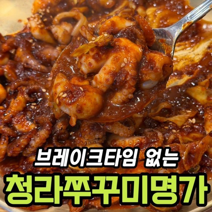  청라쭈꾸미명가 후기 | 직화쭈꾸미 세트, 브레이크타임 없는 청라맛집