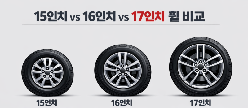 아반떼 휠 인치 크게 하면 뭐가 달라질까? (연비, 승차감 차이)
