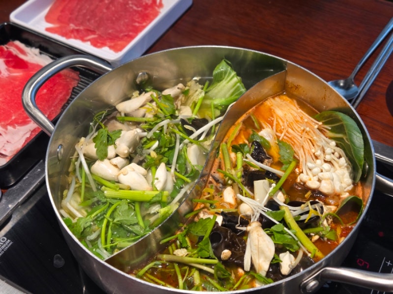 [동탄 맛집] 미나리 향 가득한 무제한 샤브 뷔페/런치메뉴/ 로운 샤브샤브 스타필드마켓 동탄....