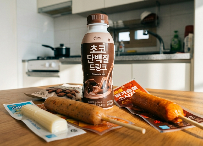 편의점다이어트, 닭가슴살 굽기 지친 자여 편의점꿀조합을 믿어라! (운동후식단)
