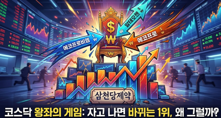  "일단 삼천당 아웃", 코스닥 1위 매일 바뀌는 이유 궁금해요