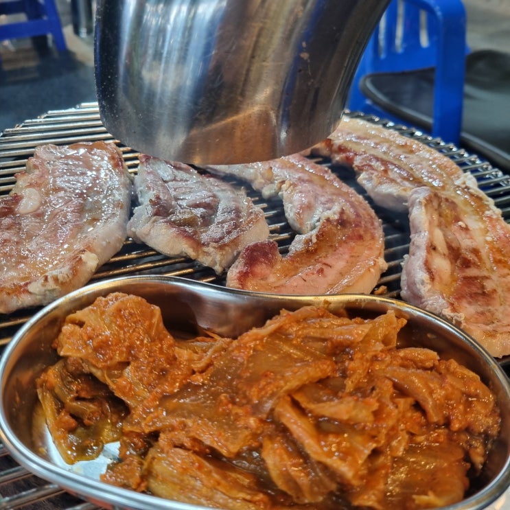  광주 근처 꽃무지야생화촌, 삼겹살 구우며 가족과 캠핑 기분 내기