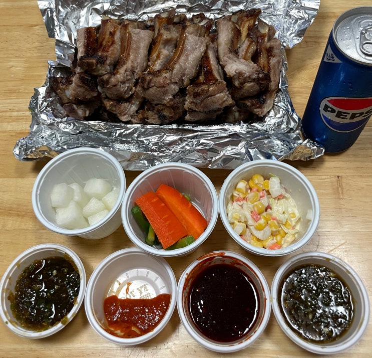  웅스송탄쪽갈비 본점 소금구이 배달 솔직후기