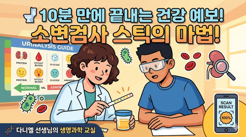 [집에서 하는 건강검진] 10분의 1초 만에 건강을 읽는다? 소변 스틱의 마법! (feat. AI의 진화와 ....